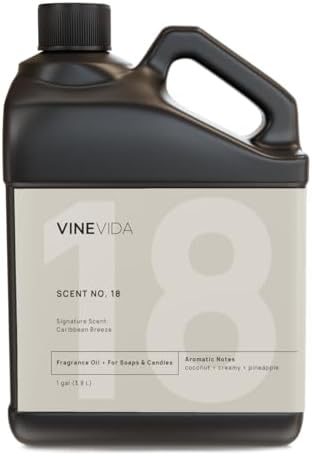 VINEVIDA [128oz] Caribbean Breeze Fragrance Oil for Candle and Soap Making - Made in USA Natural Scents