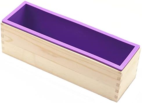 Silicone Soap Mold Loaf with Wooden Box for Soap Making