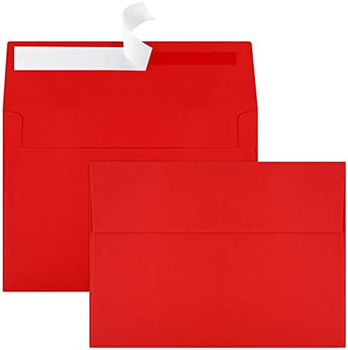 70 Packs of Invitation Envelopes, A2 Envelopes Red Postcard for 4.5x5.5 for Invitations, Self Seal for Photos RSVP, Greeting Cards