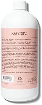 Raw Plus Rare Food Grade Vegetable Glycerin 32 oz