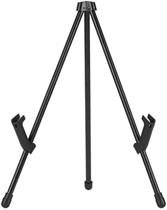 Amazon Basics Tabletop Instant Easel, Black Steel, Portable Tripod for Paintings, Signs, Posters, Adjustable Display
