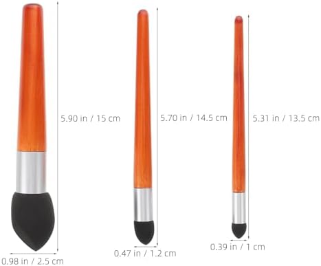 CORHAD 3pcs Multi-Functional Drawing Pens for Artists with Sponge and Wood Material, for Sketching and Drawing, for Refining Sketches and Creating Seamless Transitions