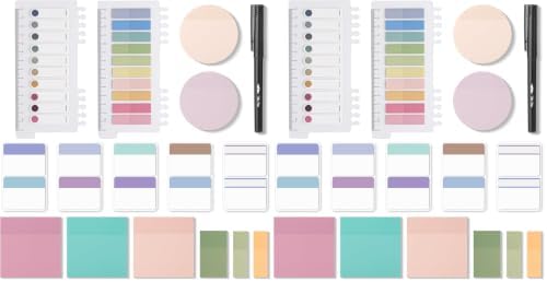 Mr. Pen- Transparent Sticky Notes Set, 1000 Sheets (Pack of 2)
