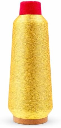 Mandala Crafts Metallic Goldenrod Embroidery Floss for Sewing, 3281 Yard Spool