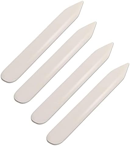 Wuta Bone Folder Leather Craft Tools 4 Pcs DIY Leather Shaping for DIY Handmade Leather Burnishing Bookbinding Cards and Paper Crafts