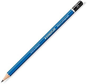 Staedtler Mars Lumograph 2H Graphite Art Drawing Pencil, Medium Hard, Break-Resistant Bonded Lead, 12 Pack, 100-2H