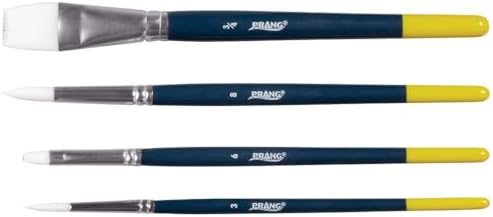 Prang Hobby Paint Brush Set, Assorted Sizes, 4 Brushes | Perfect for painting, art lessons, crafts and creative projects