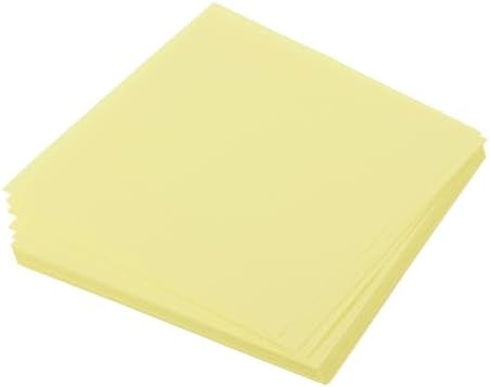 MECCANIXITY 50 Sheet Origami Paper Double Sided Light Yellow 2x2 Inch Square Sheet for Art Craft Project, Beginners, Gifts Decor