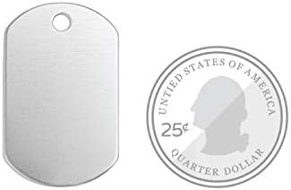 ImpressArt - Premium Metal Stamping Blanks for Metal Stamping and Jewelry Making (24 Pack)… (1 1/4" Dog Tag, Brass)