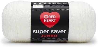 RED HEART Super Saver Jumbo Yarn, Soft White