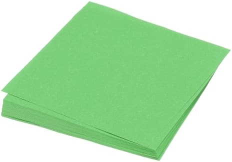 MECCANIXITY 50 Sheet Origami Paper Double Sided Green 4x4 Inch Square Sheet for Art Craft Project, Beginners, Gifts Decor