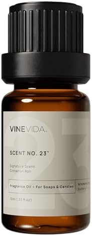 VINEVIDA [0.33oz] Cinnamon Roll Fragrance Oil for Candle Making and Soap Making - Premium Candle Scents for Soy Candles