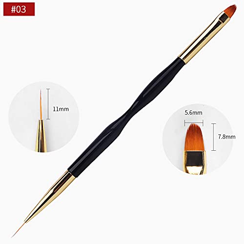 Artdone 31pcs Nail Art Brushes Tools Set Dotting Tools for Gel Polish | Dust Brush,Striping Brushes for Long Lines, Drawing Pen Design supply