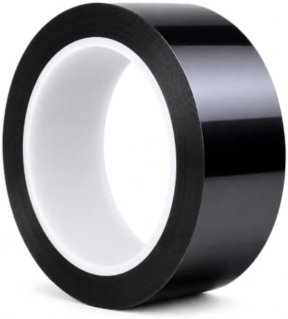 GGR Supplies MMYP-1 Black Metalized Polyester Film Tape, 1.5 Inch x 72 Yds
