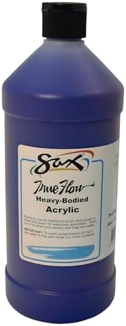 Sax Heavy Body Acrylic Paint for School and Arts and Crafts Use, Phthalo Blue, 1 Quart