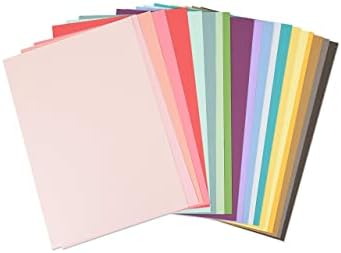 Sizzix Surfacez - Cardstock, 8 1/4" x 11 3/4", 20 Assorted Colors, 80 Sheets, 663007