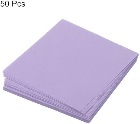 MECCANIXITY 50 Sheet Origami Paper Double Sided Light Purple 2x2 Inch Square Sheet for Art Craft Project, Beginners, Gifts Decor