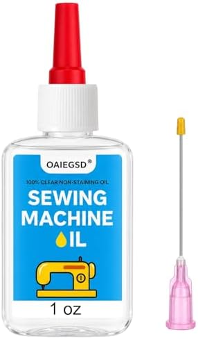 1oz Fine Light Sewing Machine Oil and Lubricant with Applicator