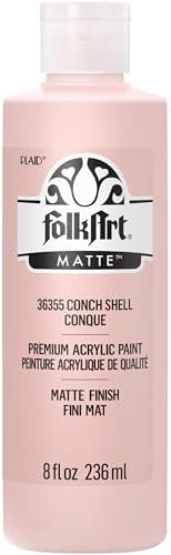 FolkArt Acrylic Craft Paints, Conch Shell 8 fl oz Premium Matte Finish Paint, Perfect For Easy To Apply DIY Arts And Crafts, 36355