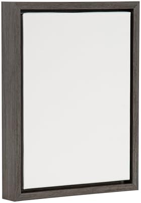 Kate and Laurel Sylvie Blank Framed Canvas Wall Art; 10x13 Gray; Modern Empty Canvas for Paint-Your-Own Art; Ready to Paint Premium Canvas Already Framed
