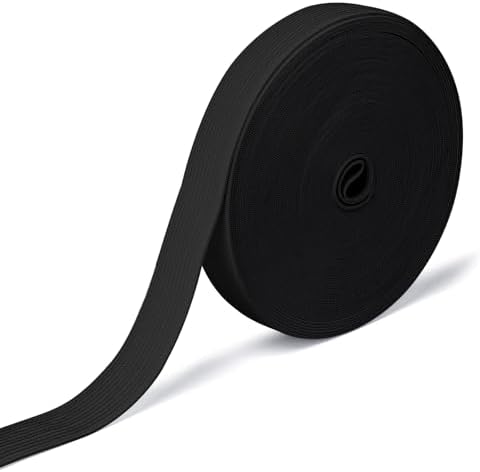 Airisoer Elastic Bands for Sewing 3/4 Inch x 32 Yards, Black