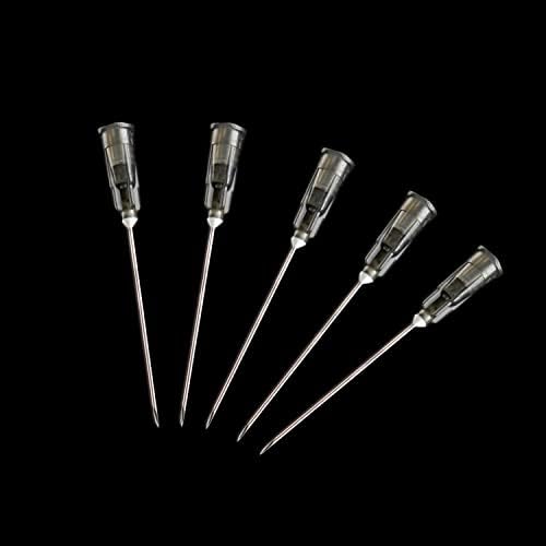 300 Pack 22Ga 1 Inch Sterile Disposable Injection Needle with Cap for Scientific and Industrial Dispensing Needl Accessories (22Ga)
