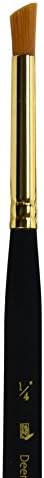 Princeton Mini-Detailer Deerft Brush, Synthetic, Short Handle, Size 1/4 inch, 1 Count