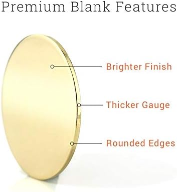 ImpressArt - Premium Metal Stamping Blanks for Metal Stamping and Jewelry Making (24 Pack) (3/4" Heart w/Hole, Alkeme)