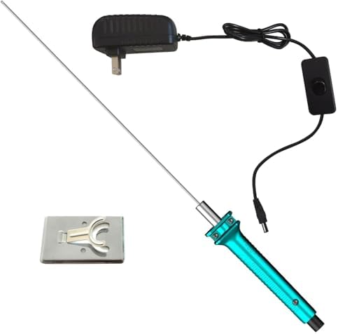 Hot Wire Pen, Electric Hot Wire Cutter Pen 25cm, Styrofoam Cutting Hot Pen Hot Wire Cutting Pen for Amateur DIY Heat Cutting Engraving Pen, Art Making, Foam Carving (blue, 250mm)
