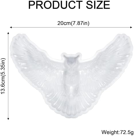 3D Winged Owl Silicone Mold for Epoxy/UV Resin Casting DIY Craft Art Decors