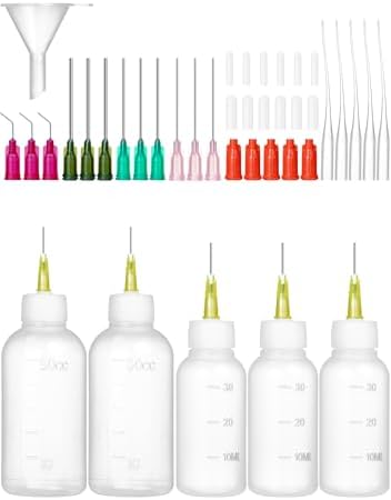Glue Applicator Bottle Precision Tip Squeezable Bottle and Dispenser Nozzle