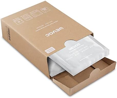 Wevac 8"x12" Vacuum Sealer Bags for Food, 200 Precut Quart Bags, Keeper Box