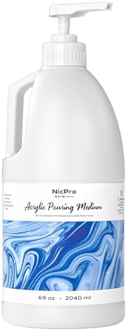 Nicpro Pouring Medium for Acrylic Paint 69oz/2040ml, Acrylic Paint Thinner