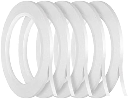 Kesote 5 Rolls Double Sided Tape for Crafts Scrapbooking, 1/8" Thin Double Sided Adhesive Tape, 82Ft Per Roll