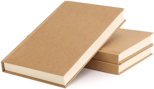 EOOUT 3pcs Blank Notebook, A5 Hardcover Sketchbook 120 Sheets 240 Pages Unlined Notebook, 100gsm Paper, 5.6 x 8.2in, Journal for Drawing, Art, Travelers Gifts, Students and Office Supplies