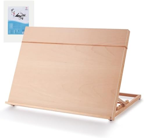 Wooden Table Top Easels for Painting A2 25.6"x18.9" Tabletop Easel