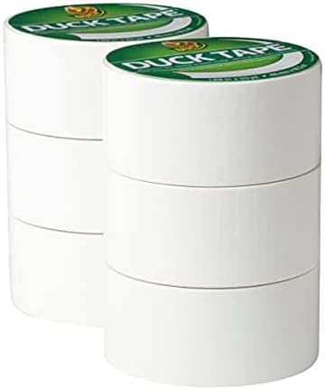 Duck Brand Color Duct Tape, 6-Roll, White (1265015_C)