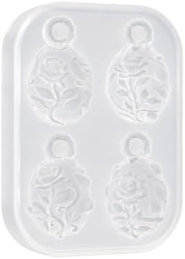 4 Cavity Resin Silicone Mold with Hanging Holes
