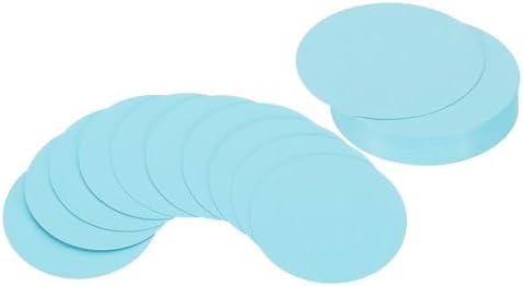 PATIKIL 2inch Circle Card Stock, 36Pcs Round Shape Cutouts Paper Thick Cardstock Coaster for DIY Craft Projects Classroom Bulletin Board Decor, Light Blue