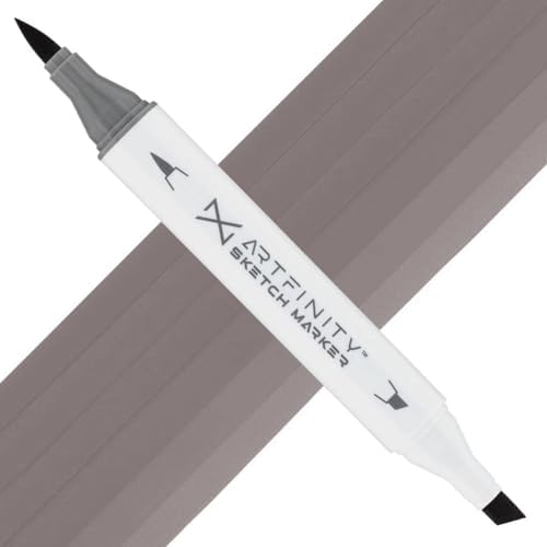 Artfinity Sketch Markers - Warm Gray 5 WG5, Vibrant, Professional, Dye-Based Alcohol Markers for Artists, Drawing, Travel, & More