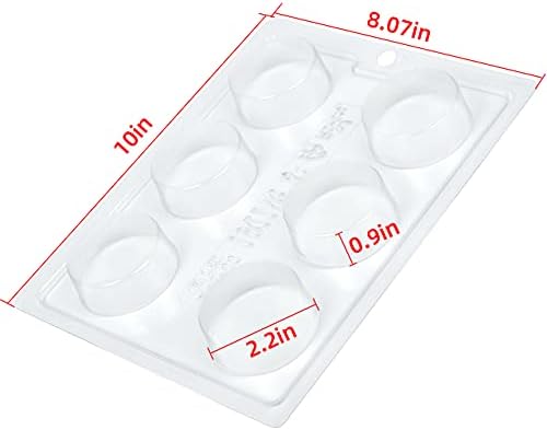 Chocolate Covered Round Cookies Molds, Biscuit Chocolate Mold, PET Plastic Mold-Round Cookies Mold Cylindrical Cylinder Candy Pudding Jelly Mold. （Pack Of 3）