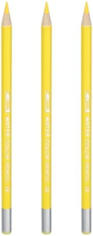 PATIKIL Watercolor Pencils, Light Yellow Color Pencil Set Sketch Coloring Drawing Colored Pencils Bulk Artist Drawing Supplies for Adult Coloring Book Blending, 3 Pcs