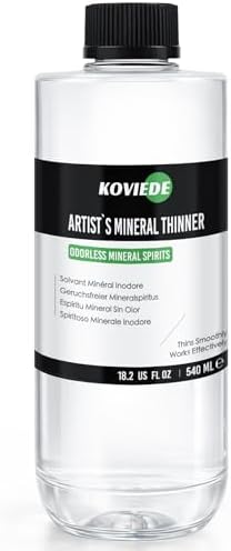 KOVIEDE Odorless Mineral Spirits 18.26 fl oz (540ml), Anti-Leak Design