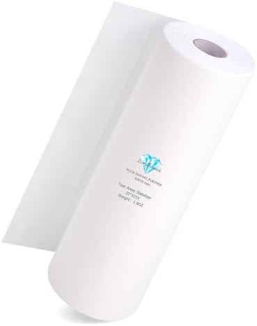 Simthread Tear Away Embroidery Stabilizer - Viscose 100% 1.8 Ounces Medium Weight 20" x 25 Yards/Roll
