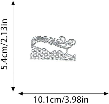 Cutting Dies Metal Stencils Scrapbooking Tools DIY Embossing Template for Paper Card Making Album Arts Crafts Supplies (Lace Greeting Card-10.1x5.4cm)