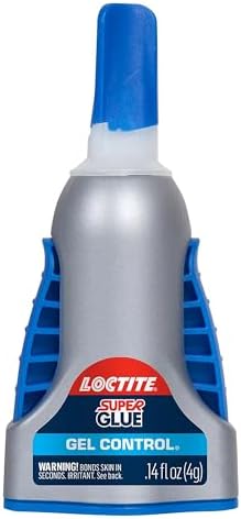 Loctite Super Glue Gel Control, Clear, 0.14 fl oz Bottle, 6 Pack - Superglue for Plastic, Wood, Metal, Crafts & Repair, Cyanoacrylate Adhesive Instant Glue, Quick Dry