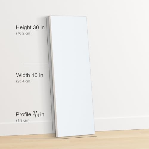PHOENIX 10x30 Inch 4 Pack Artist Canvas - Large Long Stretched Canvases for Painting - 3/4 Inch Profile, 100% Cotton 11 Oz. Gesso Primed White Blank Professional Canvas Oil & Acrylic Paints