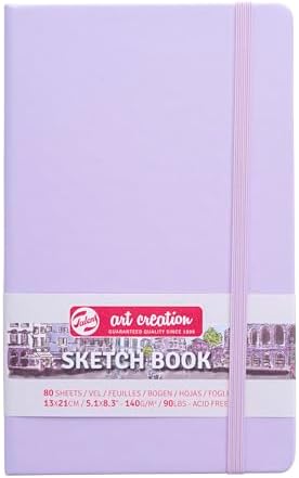 Talens Art Creation Sketchbook, Pastel Violet, 80 Sheets, 5.1 x 8.3 in