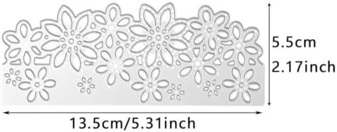 Scrapbooking Die-Cuts for Card Making, Christmas Metal Cutting Dies, Paper Craft Punch Template, Background Embossing Stencils, DIY Album Décor (Lace Frame-5.5x13.5cm)