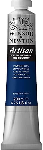 Winsor & Newton Artisan Water Mixable Oil Paint, 200ml, Prussian Blue